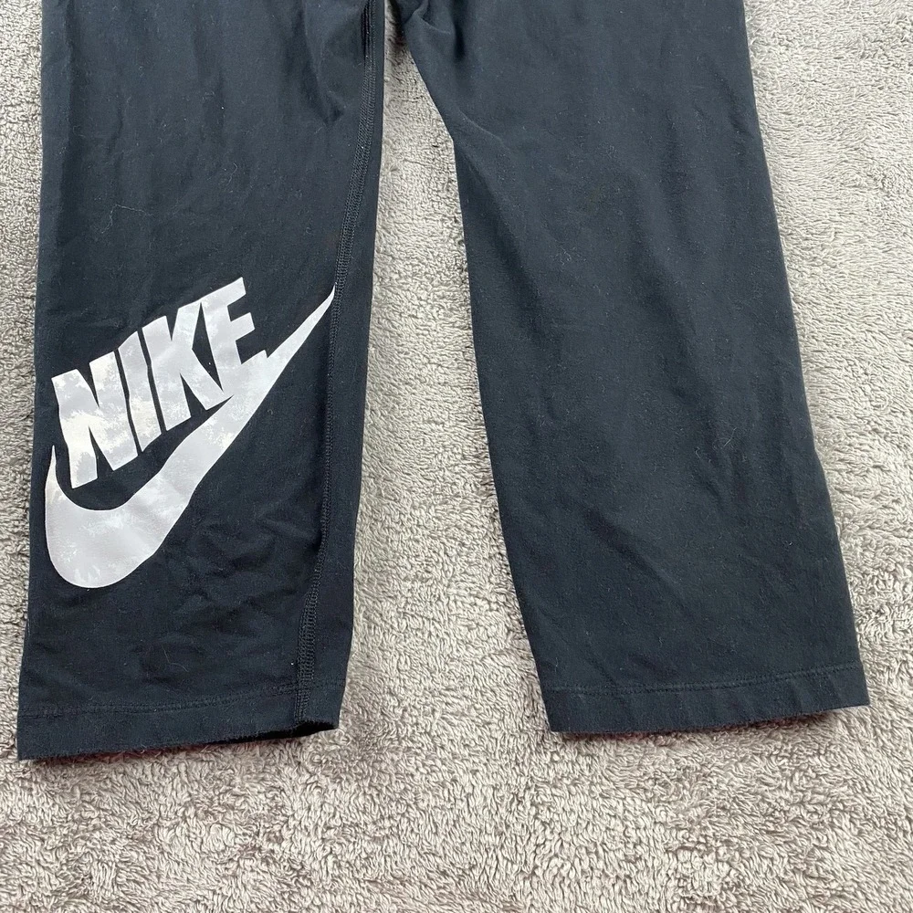 Nike Sweatpants Womens Large‎ Black White Logo